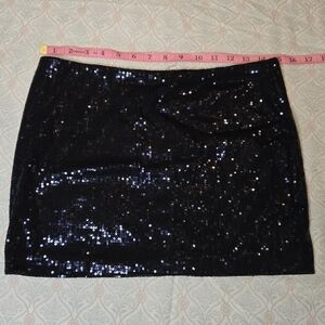 Sequin Mini Skirt